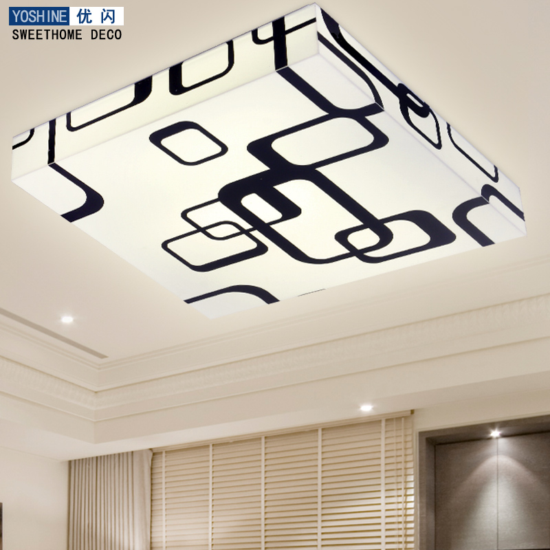 Brief modern ceiling light bedroom lamps led study light living room lights rectangle lighting