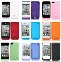 1900mAh Backup External Battery Charger Case Cover Power Bank for iphone 4 4G 4S #L0192482