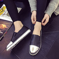 2016 New Spring Fall Fashion Flat Women Loafers Shoes Platform A Pedal Lazy Sequins Female Single