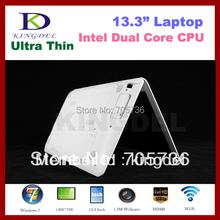KINGDEL 13.3″ Super Thin laptop, Notebook Computer with Intel Atom D425 1.80Ghz, 2GB RAM, 320GB HDD, WIFI, Webcam, Flash 11.2