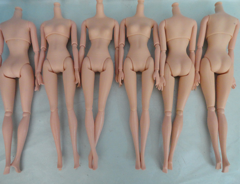 NEW 20Pcs/lot High Quality Plastic Solid Doll Naked Body For Dolls DIY 12 Joints Doll Body Without Head Wholesale Free Shipping