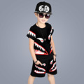 High quality 2017 summer brand fashion wear 100 cotton character kid children clothes girl boy clothing