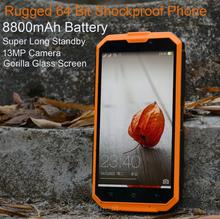 8800mAh Long Standby Rugged Smartphone Shockproof TD-SCDMA MTK6735 13MP 5.0″ YunOS system 4G TD-LTE phone P193