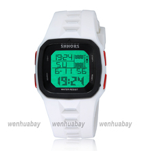 SHHORS Brand Date Day Stopwatch Alarm LED Digital Watch Men Sports Watches relogio masculino Feminino