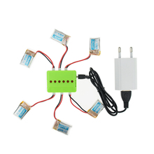 3.7V 150mah Lipo battery 6pcs and charger with plug for jjrc H8 rc Quadcopter Airplane drone Spare Parts wholesale