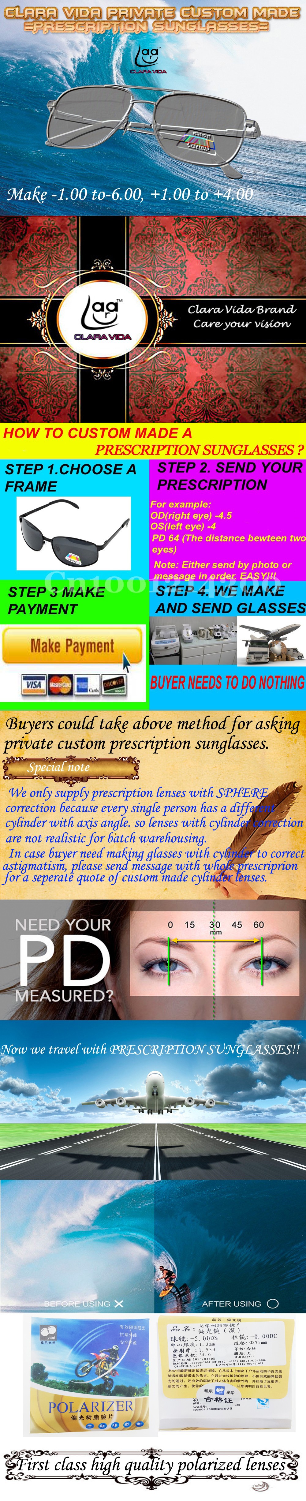 custom made prescription sunglasses