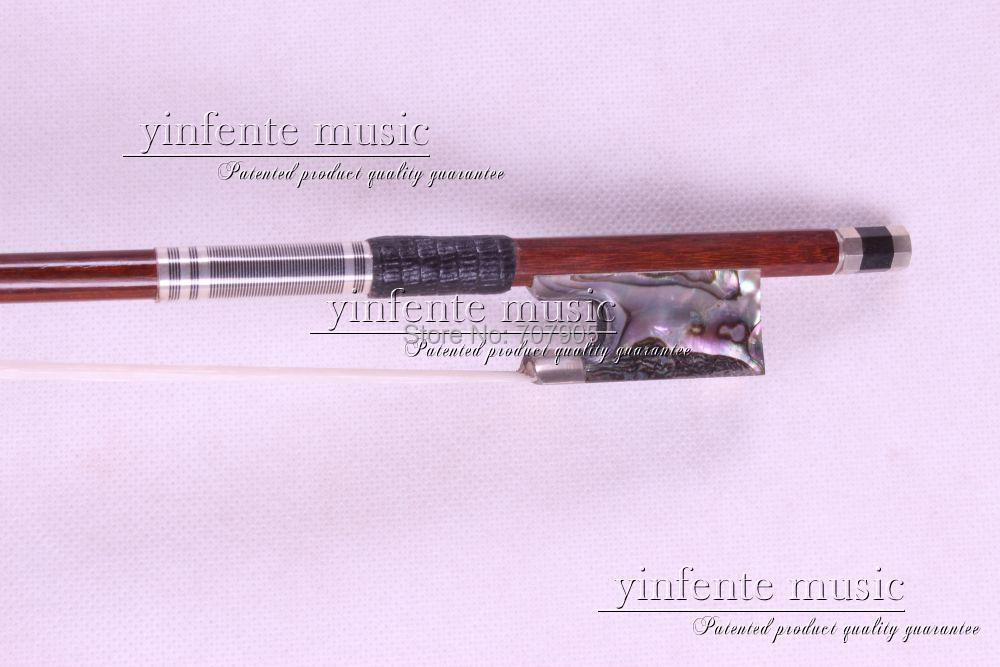 Фотография 1 pcs new  Violin Bow 4/4 Seashell F rog Straight High Quality #R9 