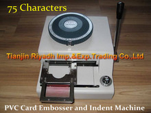 Guaranteed 100% new 75Characters manual PVC card embosser with concave-convex indent machine