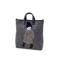 Trendy Cartoon Print Tote Women Cute Figure Large Hand Bag Designer All match Shoulder Bag Fashion