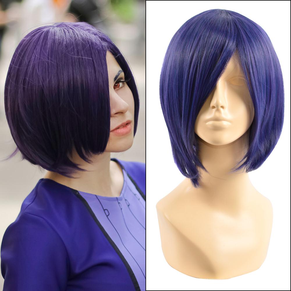 Tokyo Ghoul Shuu Tsukiyama blue purple short 30cm 12" fashion Heat res...