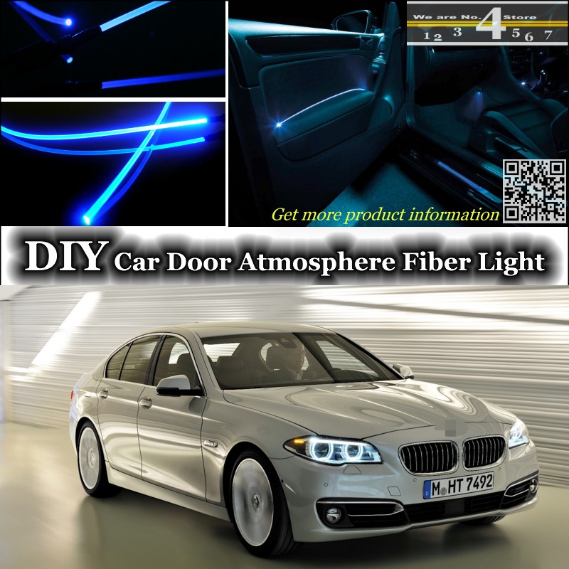interior Ambient Light Tuning Atmosphere Fiber Optic Band Lights For BMW 5 M5 F10 F11 F07 Door Panel illumination (Not EL light)