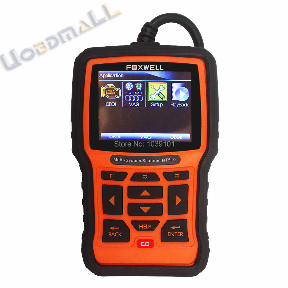 VAG Scanner Foxwell NT510 For VW/AUDI/SEAT/SKODA OBD2 Diagnostic Code Scanner Vag Scan Tool Powerful Tool DHL Free Shipping