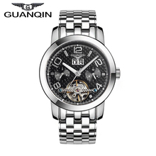 Original GUANQIN Tourbillon Automatic Mechanical Watches Men Top Brand Luxury Waterproof Men Watches Relogios Masculino Relojes