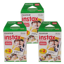 Original Fuji Fujifilm Instax Mini 8 Film 60 pcs White Edge Photo Papers For Polaroid 7s 8 90 25 55 Share SP-1 Instant Camera