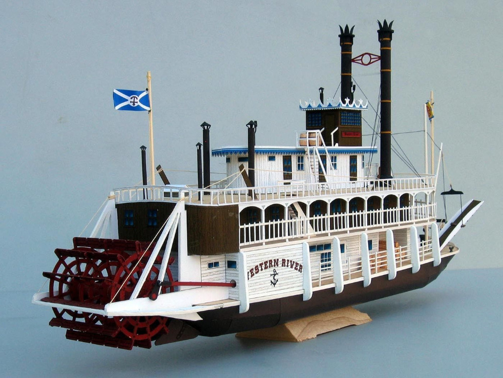 USA Mississippi steam paddle boat 3D Paper model kit-in ...