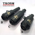 Universal Motorcycle Exhaust Pipe Bj 600 300 Street Weapon All Black Exhaust Pipe 51 2 Inter