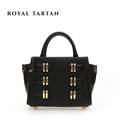 ROYAL TARTAN women leather handbags luxury tote bag genuine leather shoulder bags brand designer handbag women