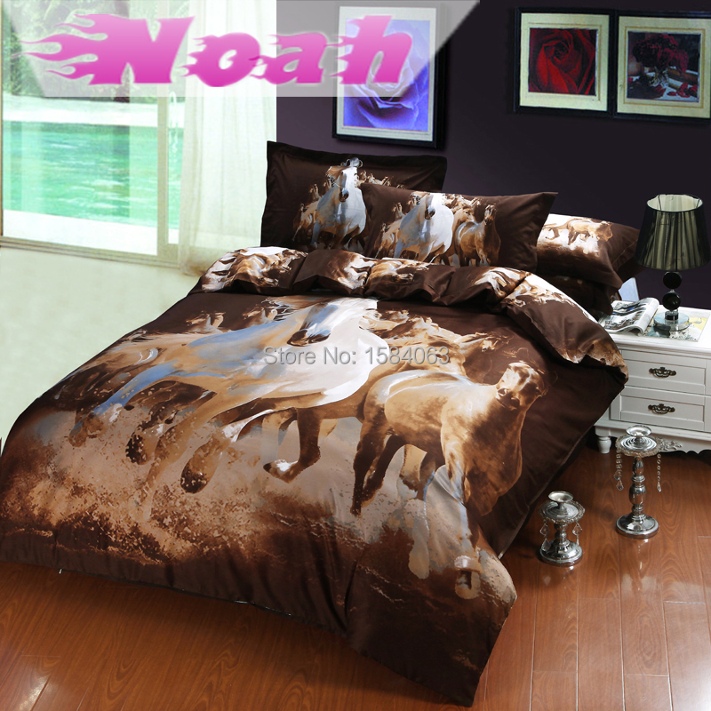 Luxury-3d-comforter-sets-horse-duvet-cover-bed-covers-bedspreads ...