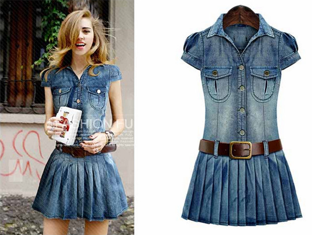 Inexpensive denim dresses