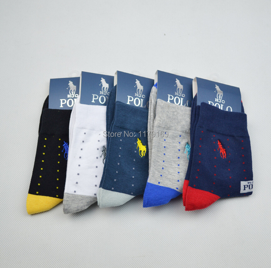 5 pairs POLO men socks high quality new Mens Style Business Sport Crew Comfotable Pure Cotton