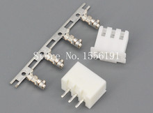 100Sets/Kit XH2.54-3P 3Pin Straight needle spacing 2.54mm connectors Male and Female Plug + terminals