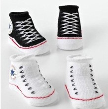 1 pair Infant Newborn Socks Winter 100 Cotton Sock Baby Non slip Socks Baby 3M 1Year