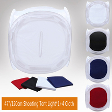 Photo Studio Shooting 47″/120cm Tent Light Softbox Soft Box With 4 Backdrops Photo Studio Accessories