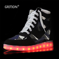 LED Women Casual Shoes Girls LED Shoes for Adults Luminous Flats Walking FlatsTrainers High Top Fashionable
