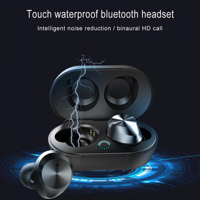 Наушники вкладыши TWS с наушники Беспроводной Bluetooth V5.0 стерео звук спортивные EM88 -