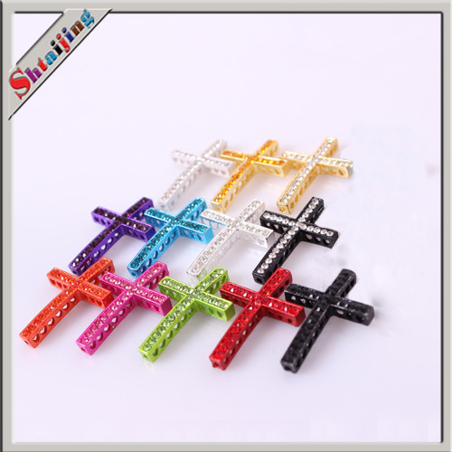 sideways rhinestone bulk cross for with cross 35*25mm Sideways charm painted Colorful connectors sideways rhinestone bulk cross for with cross 35*25mm Sideways charm painted Colorful connectors