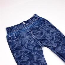 Cowboy Style Digital Printing Kids Pants Baby Jeans Pattern Leggings For Boy Girl Unisex 5 6
