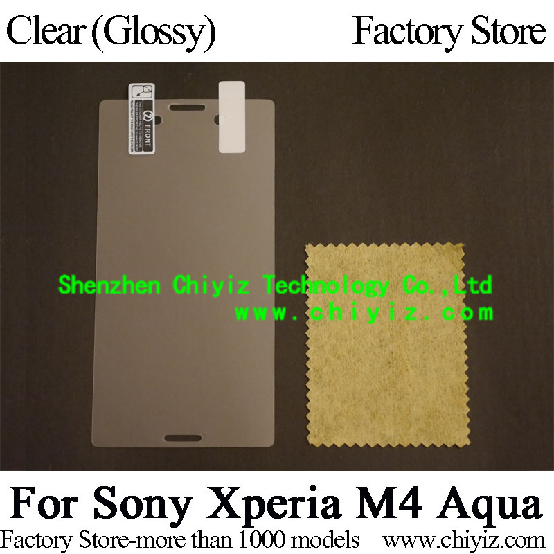 Clear Glossy Screen Protector Guard Cover protective Film For Sony Xperia M4 Aqua E2303 E2312 E2306
