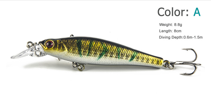 Super Price <font><b>fishing</b></font> tackle 3D eyes Minnow <font><b>fishing</b></font> lure 5pcs/lot <font><b>fishing</b></font> bait Free shipping 8.5cm 8g Super Price <font><b>fishing</b></font> tackle 3D eyes Minnow <font><b>fishing</b></font> lure 5pcs/lot <font><b>fishing</b></font> bait Free shipping 8.5cm 8g
