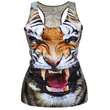 Fashion Punk Girl Digital Print Tank Top Vest Summer Tank Tops Gothic Punk Clubwear