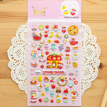 SST* 1 Sheet ‘ Cute Rabbit ‘ Diary Decoration Kids Stickers 3D PVC Korea Stationery Kindergarten Baby Gift Children Toys Kawaii+