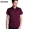 2016 Casual Short Sleeve Men Shirts Fashion Chemise Homme All Cotton Business Camisa Social Masculina Brand