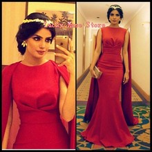 2016 Abiye Gece Elbisesi Mermaid Red Long Moroccan Saudi Arabia Abaya Ladies Formal Gowns Dubai Kaftan Arabic Evening Dresses