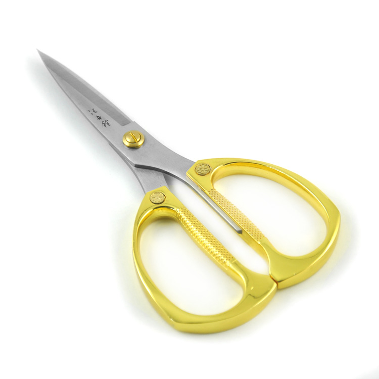 440 stainless steel heavy duty household scissors gold plated tailor shear