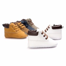 50 pairs/lot Leather baby moccasins shoes
