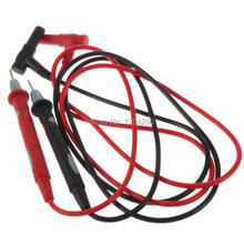 1 par multímetro Digital Pen Very Fine chapado en oro de cobre de punta de aguja negro y rojo A3277 envío gratis 50 s