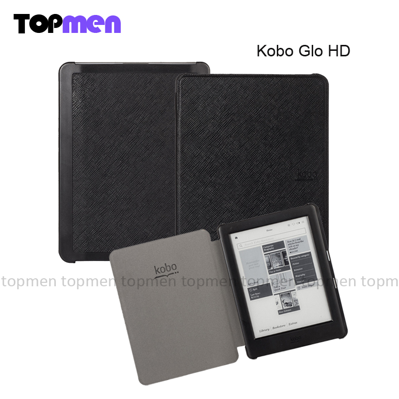 New Kobo Glo HD Ultra thin Protective Case Leather Cover Case funda for Kobo Glo HD (2015) with high quality and fast delivery