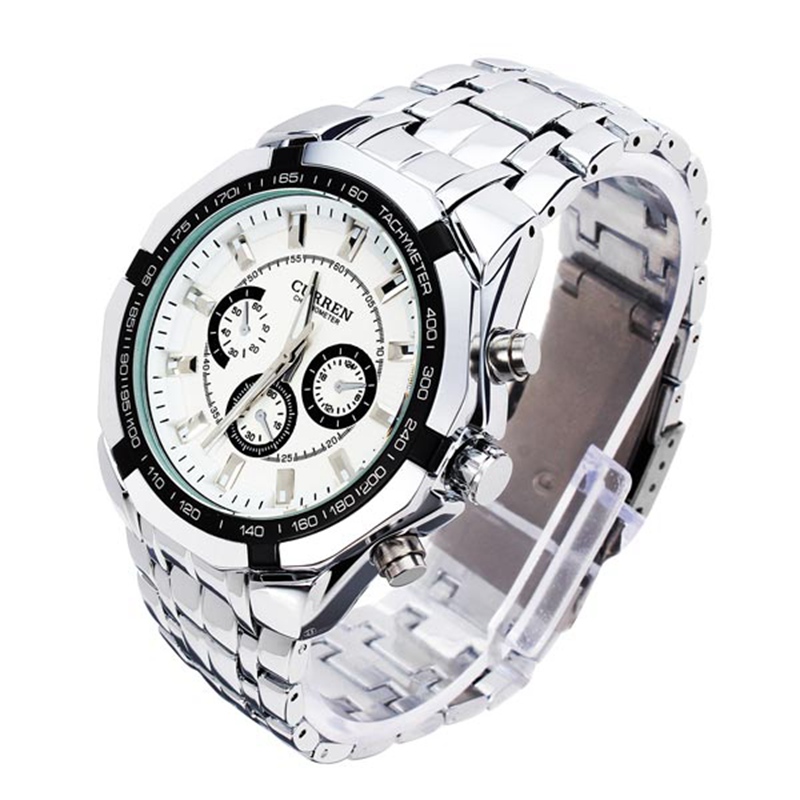 2015 Luxury CURREN Brand New Full Stainless Steel Analog Display Quartz Watch Casual Watches Men Wristwatch