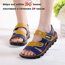 Spring summer sandals shoes 2016 boys general leather children baby shoes wholesale cheap new