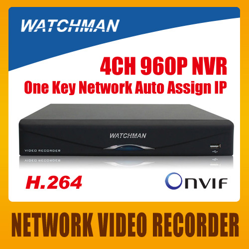 Фотография Watchman ONVIF 4CH 960P Input High Definition Network Video Recorder for Full HD IP Camera P2P One Key Remote Access NVR