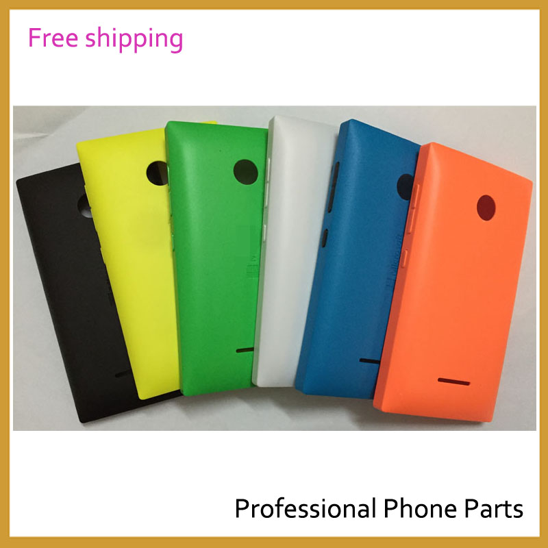 For Lumia 435 Housing Door Battery Case Back Cover for Nokia Microsoft Lumia 435 Case With Side Button with Logo