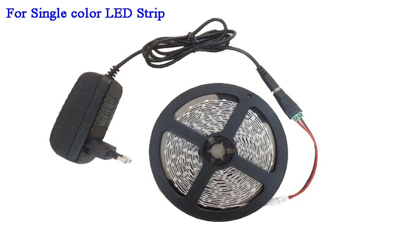3528 5050 RGB led strip Cold white Warm white blue red green yellow with remote control and power adapter (3)