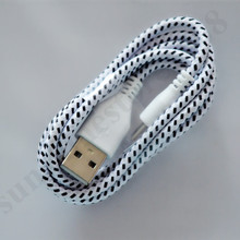 New 10 Colors Available 3FT 1M Durable Braided Micro USB Cable Coiled Charger Data Sync Cable