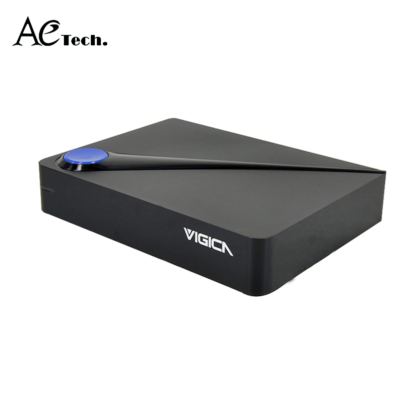 CCCam Newcamd DVB-S2+Smart TV Box Vigica C100s Andriod 4.4 Kitkat Quad Core Amlogic S805 Support KODI Helix 14.2 XBMC WIFI HDMI