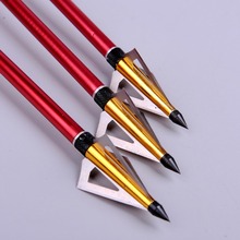 6pcs lot 125 Grain Hunting Crossbow Arrow Broadhead with 3 Fixed Blades used As Archery Bow