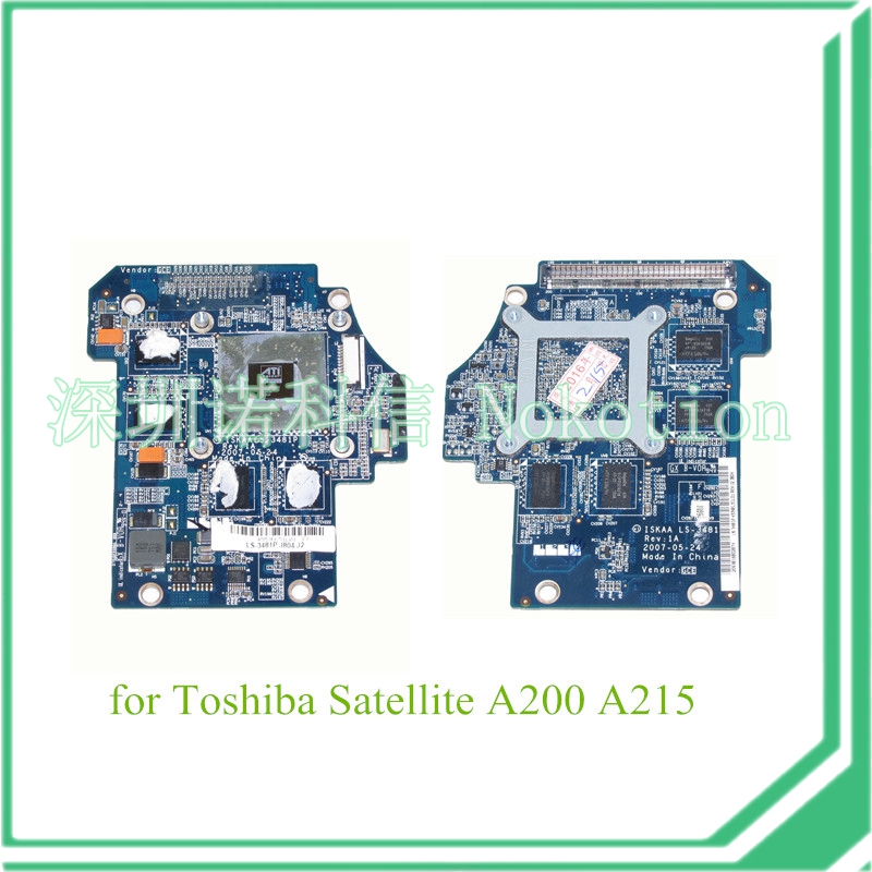 laptop graphics card for toshiba satellite A200 A215 K000051930 LS-3481P ATI HD2600 256MB